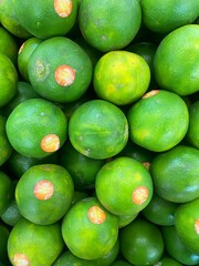 fresh limes on market