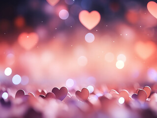 Fototapeta premium Blurred valentine's day wallpaper