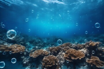 Fototapeta premium Majestic Maritime: Gentle Waves in the Distance