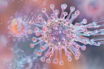 Health - microscopic view of virus