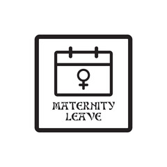 maternity leave icon , employment benefit icon