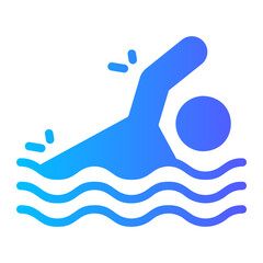 swimmer Gradient icon