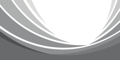 Abstract gray curve banner background. Vector illustration eps10.