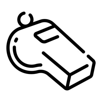 recommend clip art: whistle Line Icon