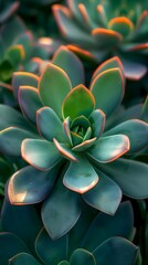 Obraz premium Close up of miniature succulent plant