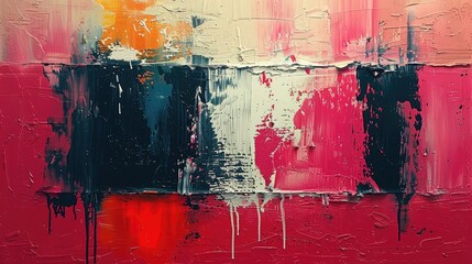 Vivid Abstract Strokes on Canvas

