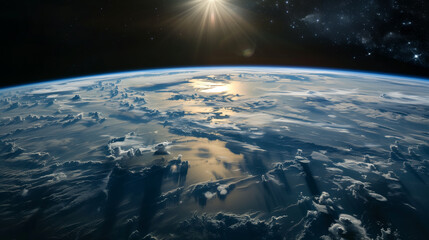 space view of planet earth, beautiful space wallpaper  - Powered by Adobe