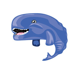 Naklejka premium whale sea life