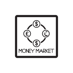 money market icon , business icon