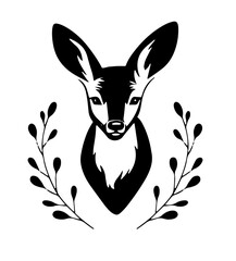 Elegant Deer Vector Illustration Art
