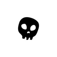 skull silhouette illustration