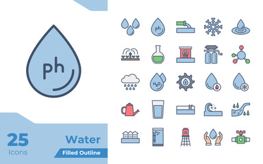 Water Filled Color Icons