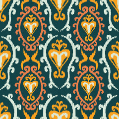 abstract seamless motif fabric patterns, abstract ikat, carpet, fabric, batik	