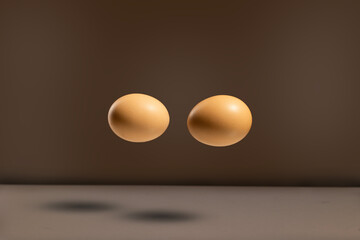 Levitating Eggs with shadow