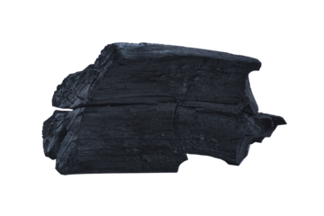 charcoal isolated on transparent png