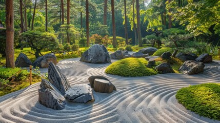 Tranquility of Japanese Zen Garden