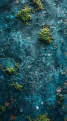 Vibrant turquoise blue and moss green digital background ideal for tech, AI, data, audio, and graphics.