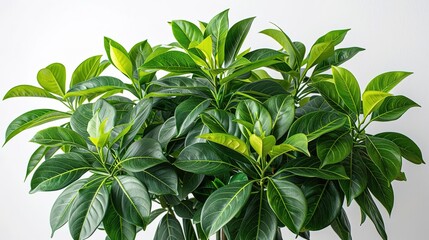 A lush green plant with glossy leaves.