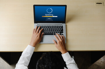 Software update on computer for modish version of device software upgrade