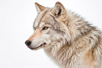 Fototapeta premium Majestic Profile of a Grey Wolf