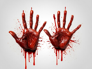 Bloodied Hands: A Stark Depiction of Violence