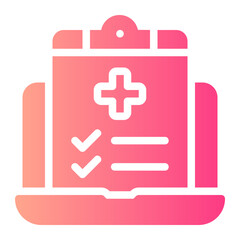 medical report gradient icon