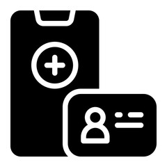 online registration glyph icon