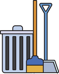 Cleaning Service Vector Flat Design Illustation