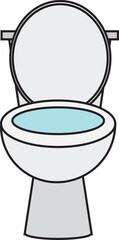 Toilet Vector Flat Design illustration