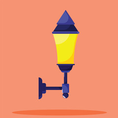 Wall lamp icon. Subtable to place on light, outdoor, etc.