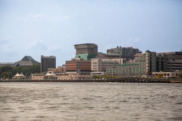 Bandar Seri Begawan panoramic view, Brunei river, Is the capital and largest city of Brunei