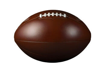 Classic leather football Hyperrealistic Highly Detailed Isolated On Solid White Background Png File, generative AI
