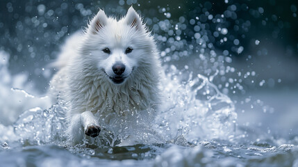 Naklejka premium Samoyed
