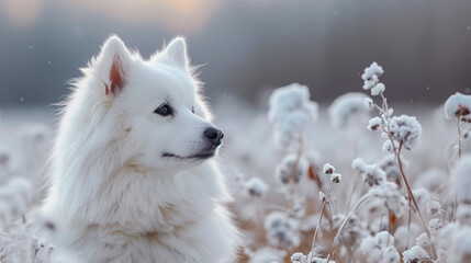 Obraz premium American Eskimo Dog