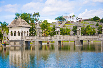 Water Palace Taman Ujung in Bali Island, Indonesia.