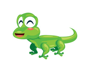 Fototapeta premium lizard creature green