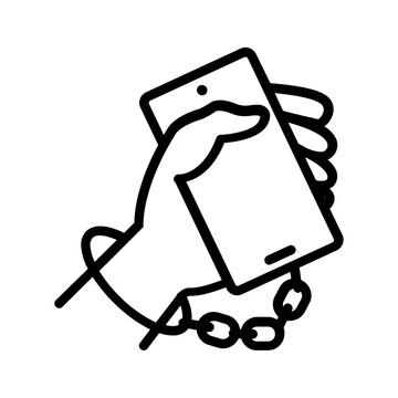 Vector black line icon for Digitalholics