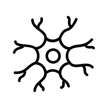 recommend clip art: Vector black line icon for Nerve entrapment