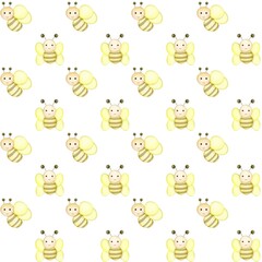 seamless pattern with funny animals