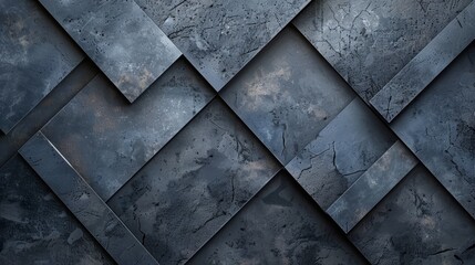 Blue and gray geometric shapes form an interesting pattern in this abstract image.