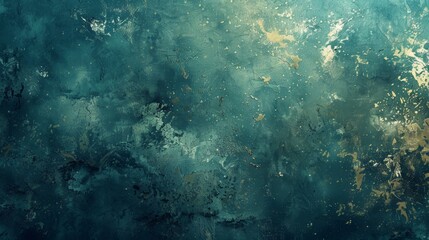 Obraz premium Blue and green abstract background with a rough grunge texture.
