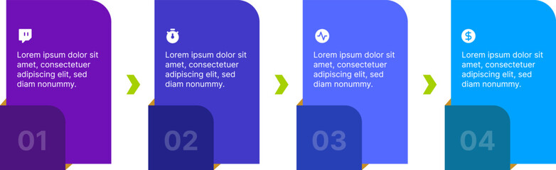 Timeline infographics for process flow chart, infographic element