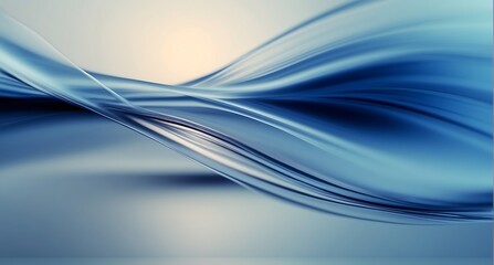 Abstract blue background with smooth wavy lines, futuristic wavy lines background