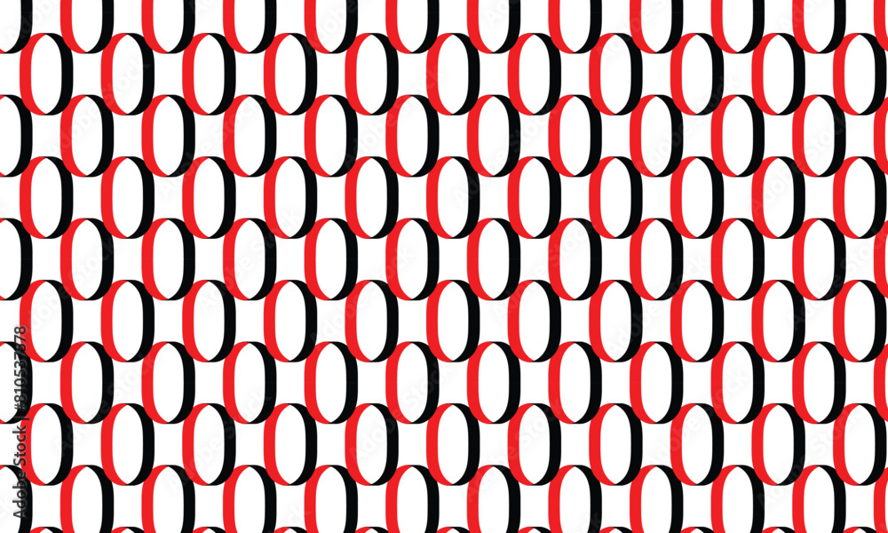 Poster abstract simple red black vertical circle pattern.