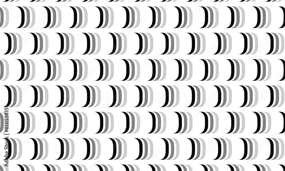 Poster abstract simple black grey vertical bracket pattern.