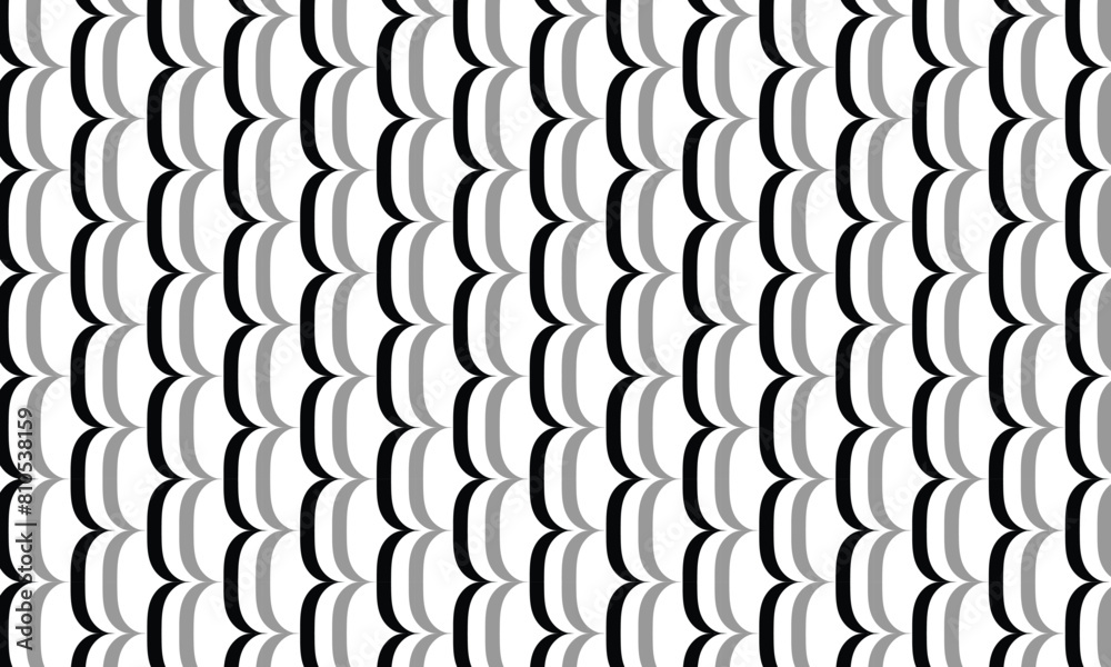 Poster abstract simple black grey vertical bracket pattern art.