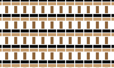 abstract simple black brown rectangle line pattern.