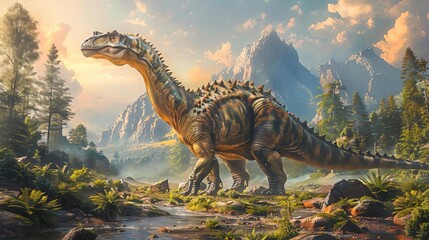 Discuss the paleoenvironment in which the newly discovered dinosaur species likely lived