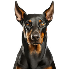 A Doberman Pinscher is a large, muscular, and agile dog that is often used as a guard dog. It is a loyal and protective companion that makes a great family pet.