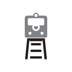 Fototapeta premium train logo icon